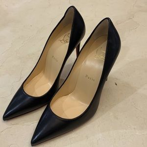 Kate 100 Louboutin Black Pumps size 37.5